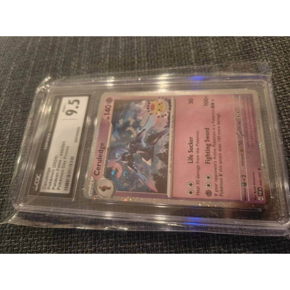 Ceruledge w/ Swirl 040/091 Pokemon Day 2024 Stamp Holo Rare Promo CGC 9.5 *SWIRL
